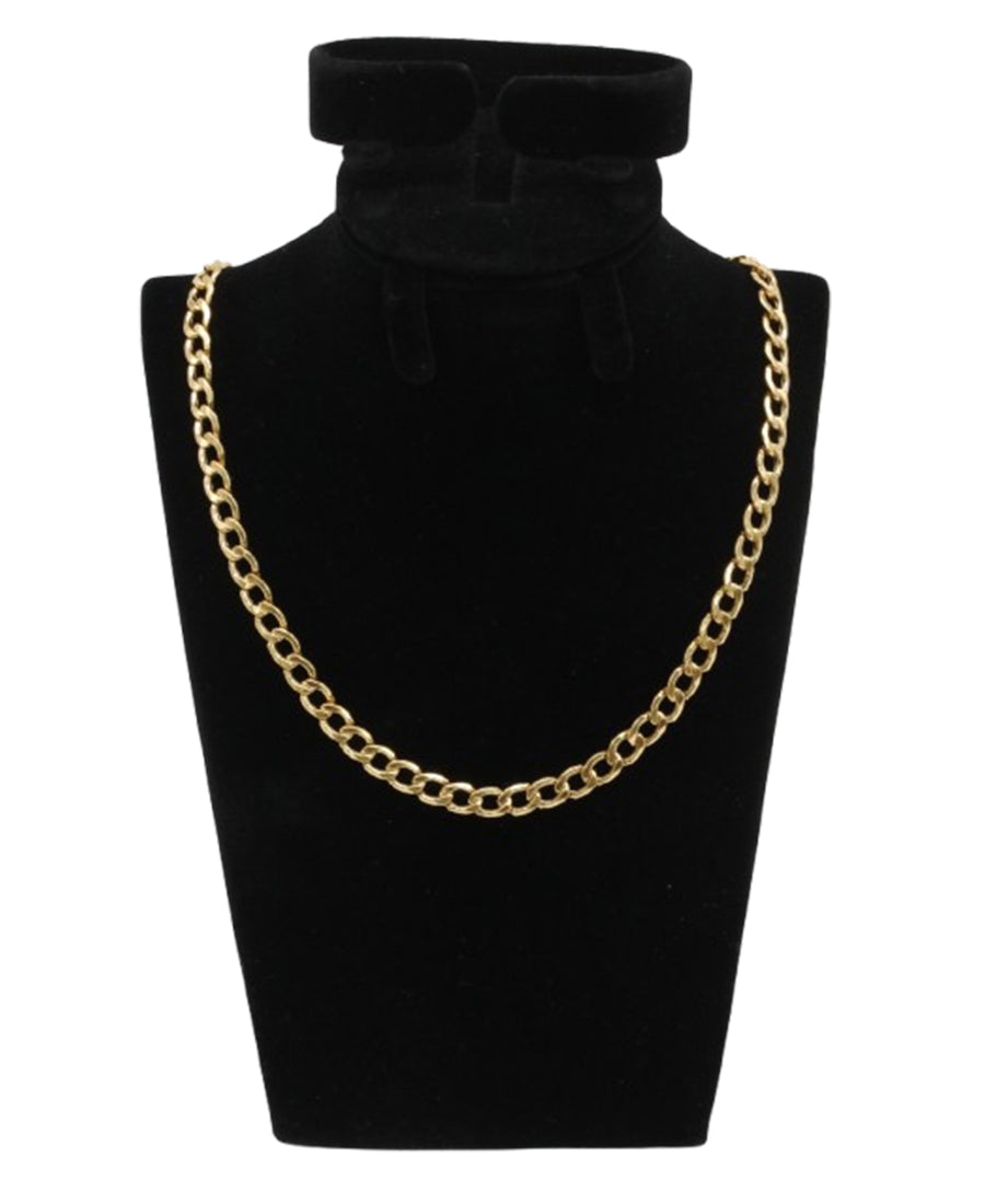 24" 22K Gold Curb Chain Necklace – 20.40g | Bigeasy Jewellers