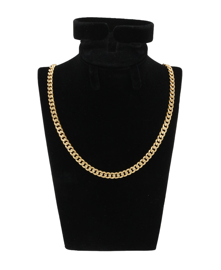 24" 22K Gold Cuban Link Chain Necklace – 50.45g | Bigeasy Jewellers