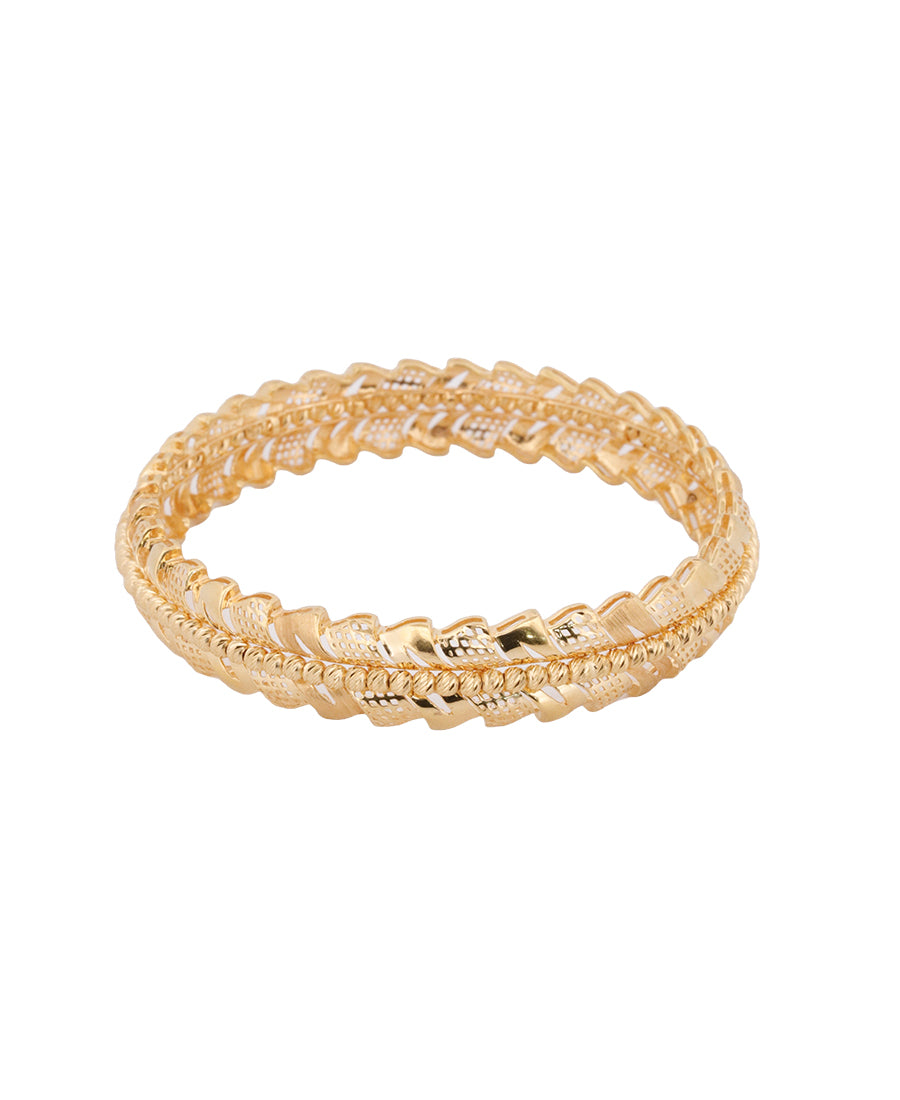 Bigeasy Jewellers 22K Gold Bangles – 20.64g, Size 2.25