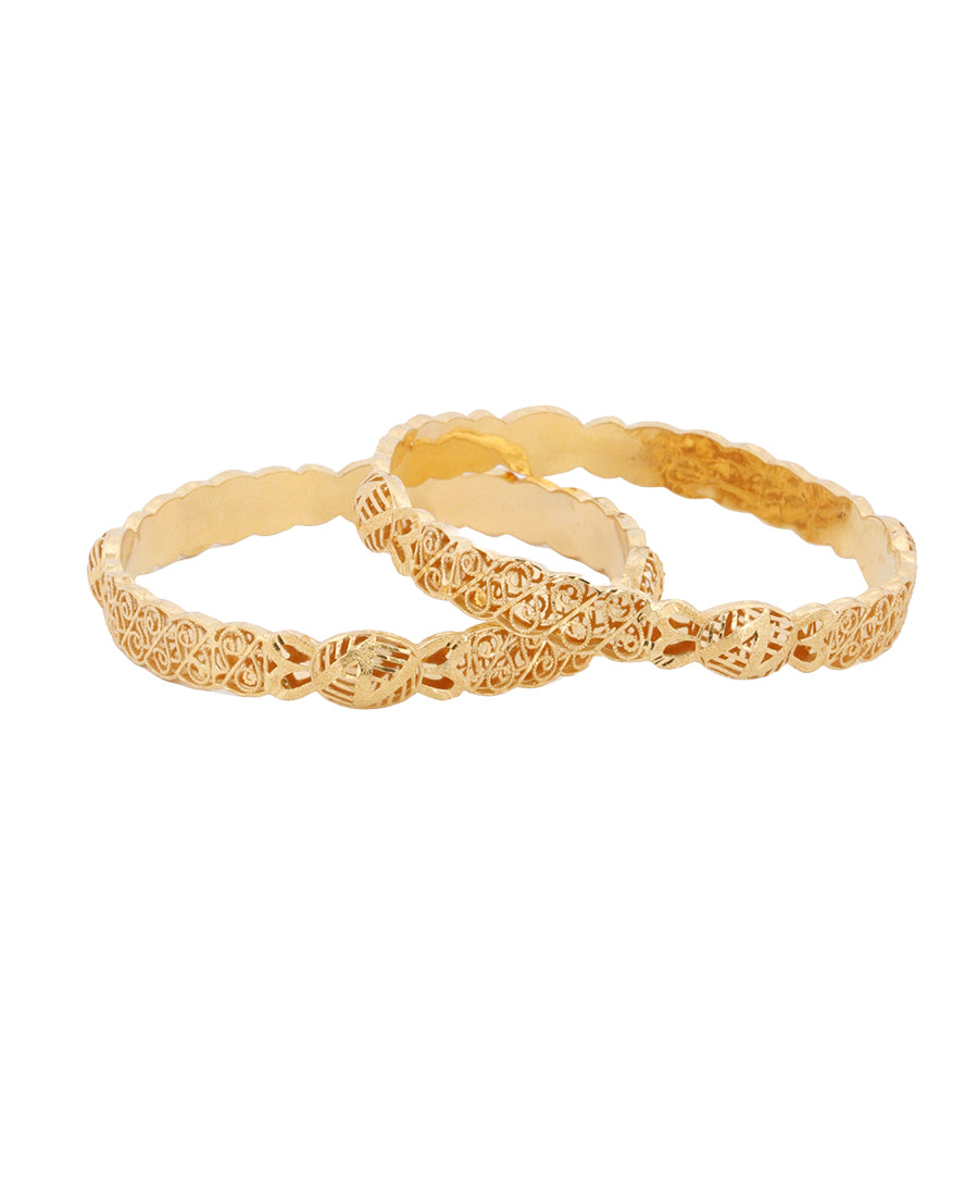 Bigeasy Jewellers 22K Gold Bangle – 21.72g, Size 2.5