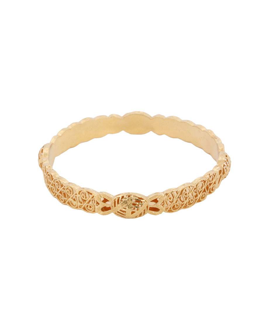 Bigeasy Jewellers 22K Gold Bangle – 21.72g, Size 2.5