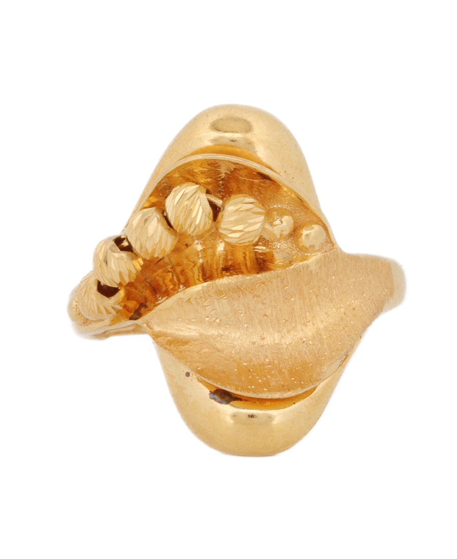 21K Gold Leaf-Inspired Ring – 4.5g | Bigeasy Jewellers