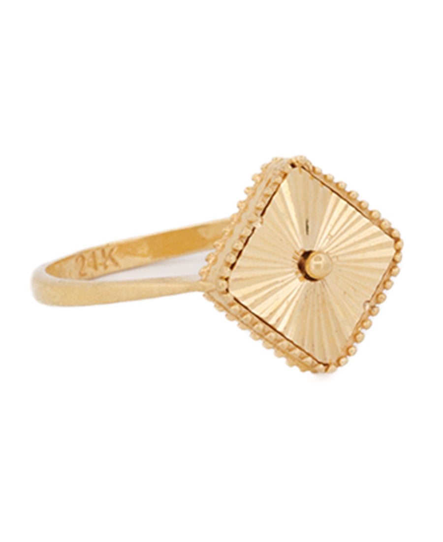 21K Gold Geometric Ring – 2.55g | Bigeasy Jewellers