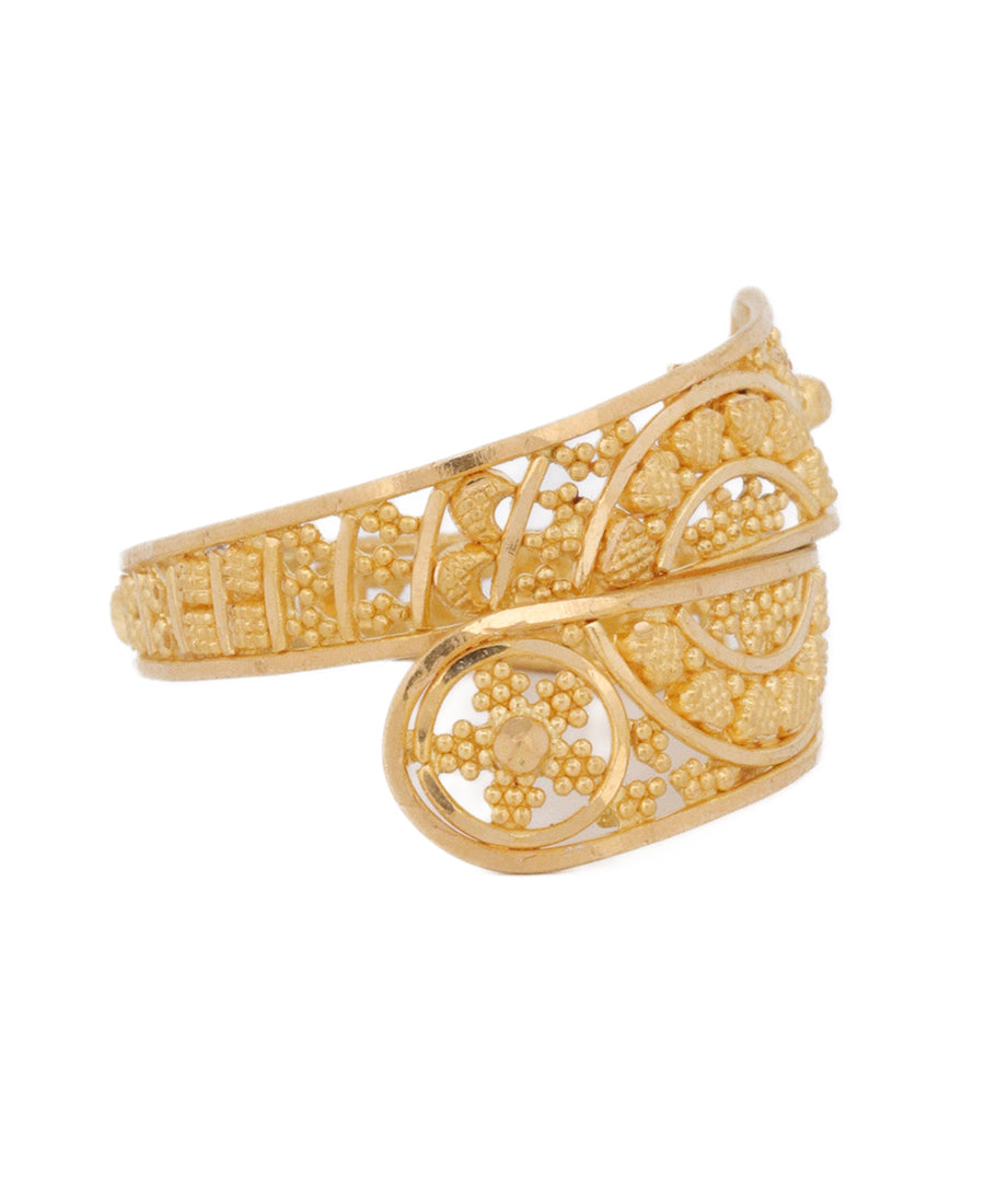 22K Gold Filigree Ring – 3.8g Elegant Designer Jewelry | Bigeasy Jewellers