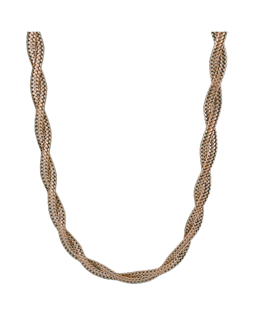 14K Gold Braided Chain Necklace – 18" | 6.4g, 3.32mm | Bigeasy Jewellers
