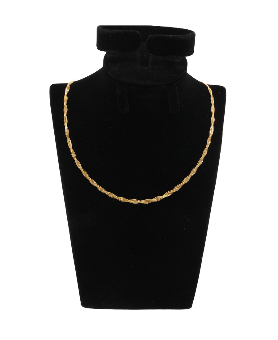 14K Gold Braided Chain Necklace – 18" | 6.4g, 3.32mm | Bigeasy Jewellers