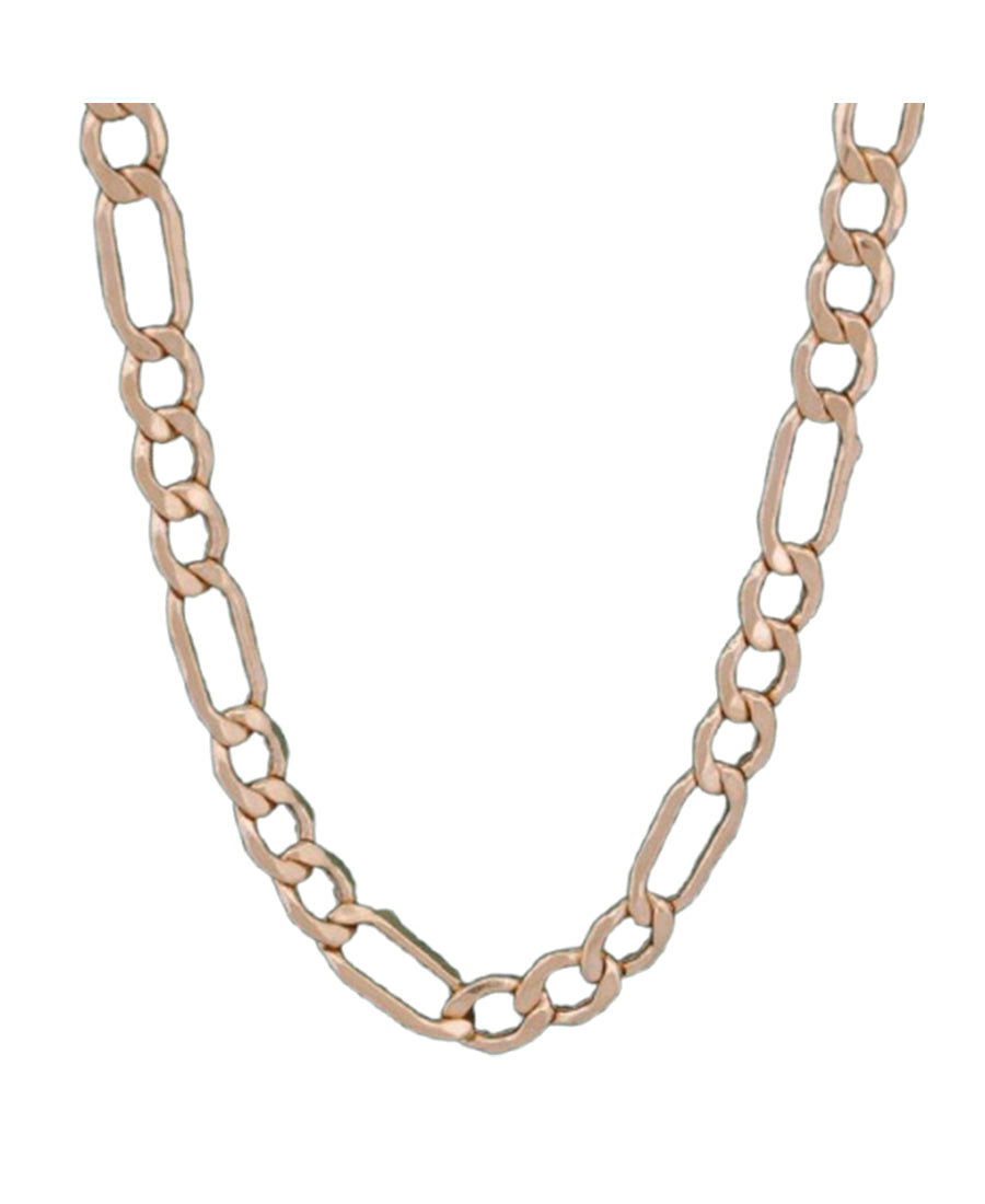 14K Gold Figaro Chain Necklace – 22" | 8.6g, 4mm | Bigeasy Jewellers
