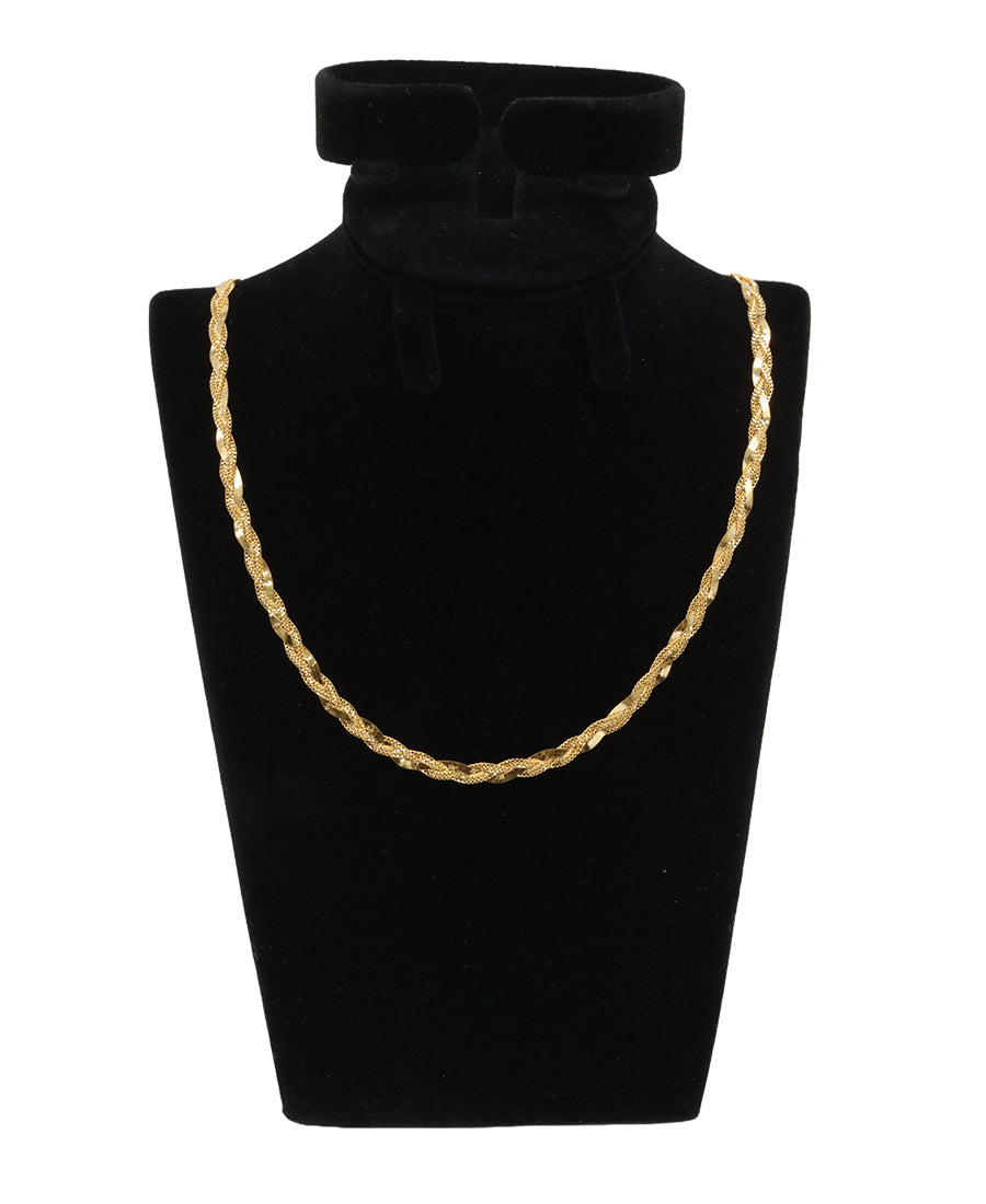 14K Gold Twisted Rope Chain Necklace – 20" | 10.57g, 4mm | Bigeasy Jewellers