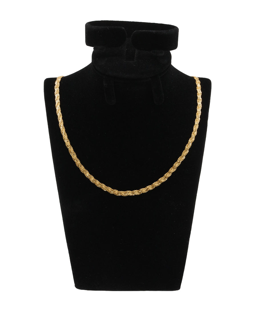 14K Gold Braided Rope Chain Necklace – 20" | 10.88g, 3.64mm | Bigeasy Jewellers
