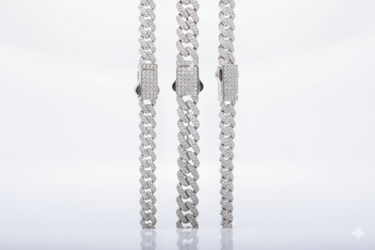 Miami Cuban Chain Necklace – 925 Sterling Silver | Heavy Link Design