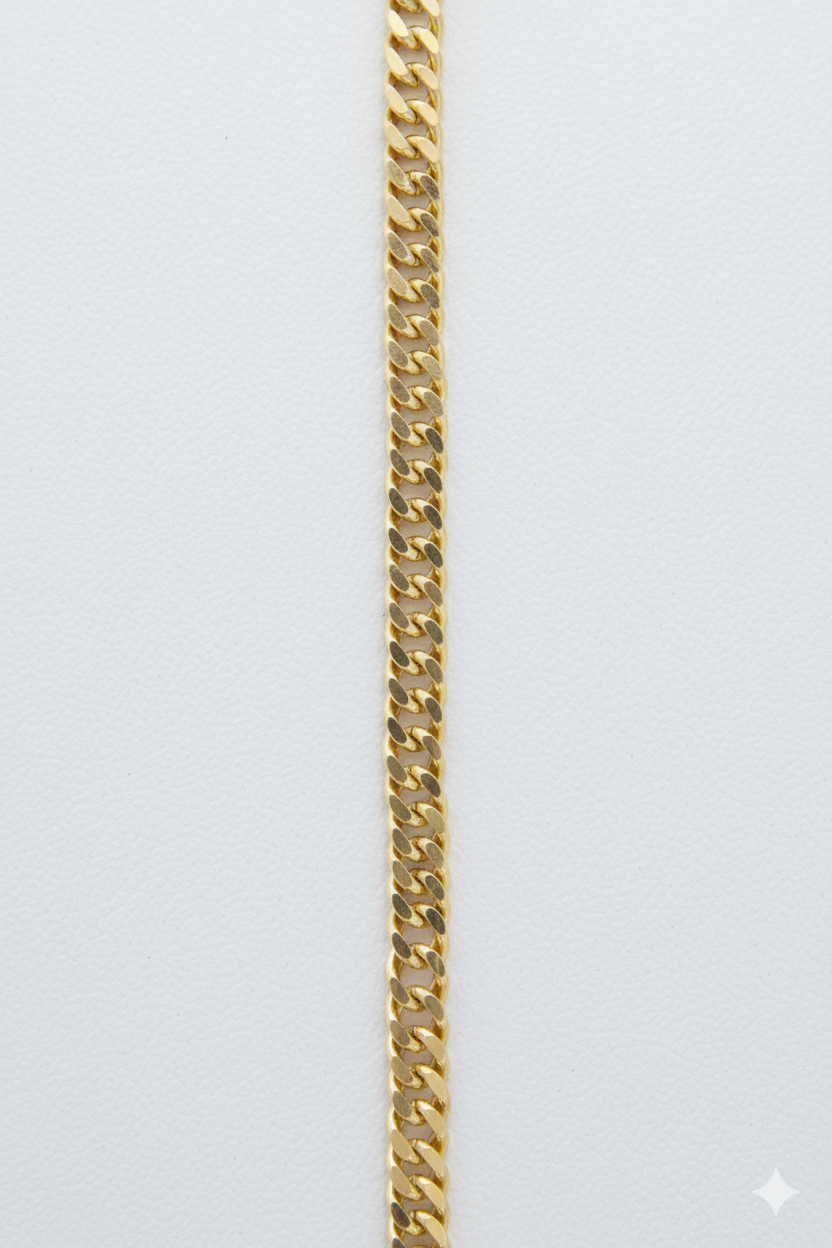 18K Solid Gold Chain Necklace – Classic Luxury Design