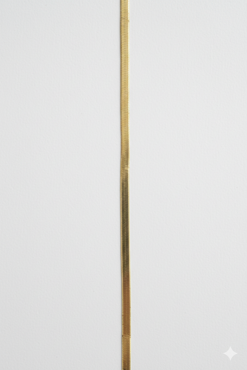 18K Solid Gold Chain Necklace – Classic Luxury Design