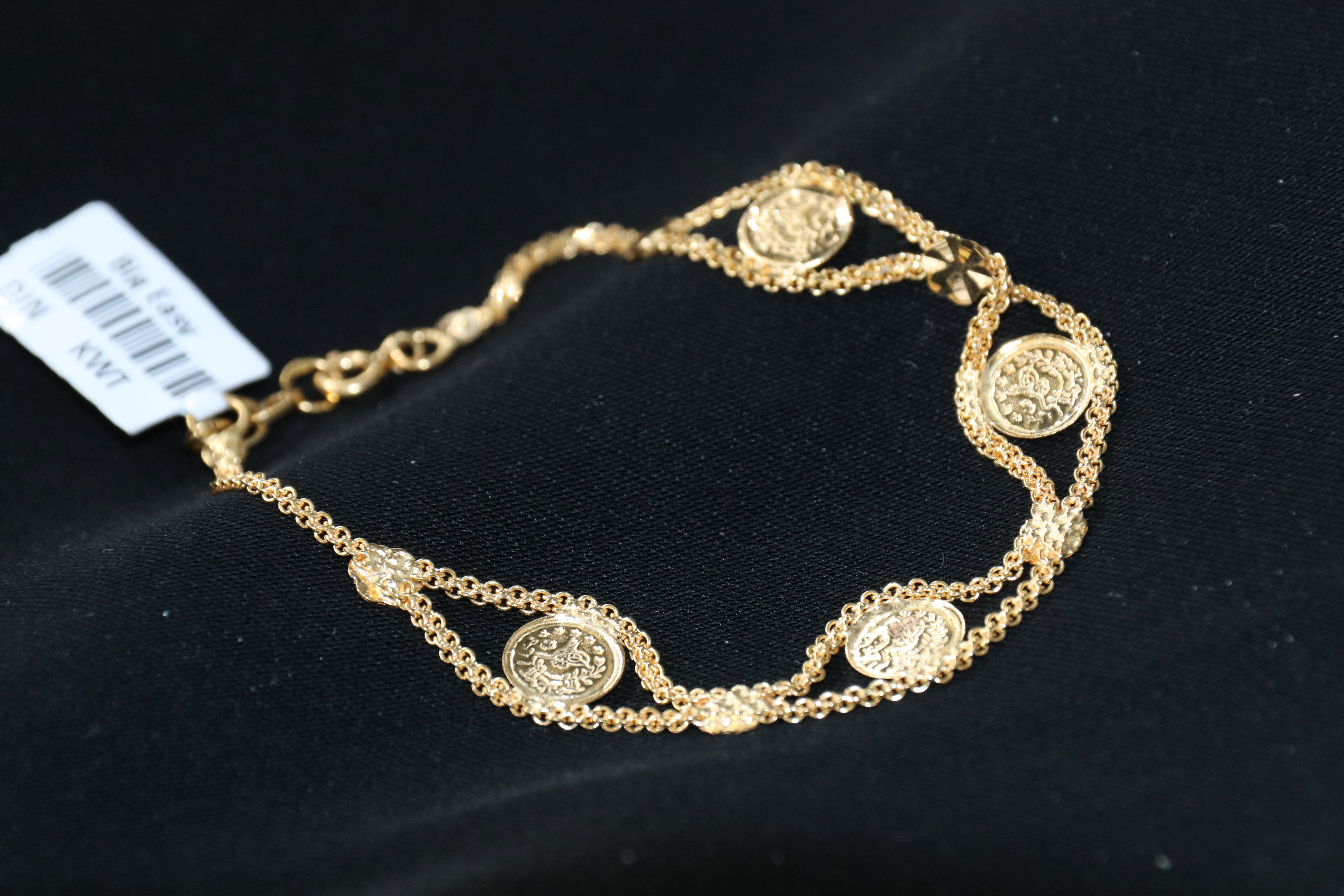 Solid Gold "EYE" Bracelet – Premium Finish | 21K Fine Gold Jewelry
