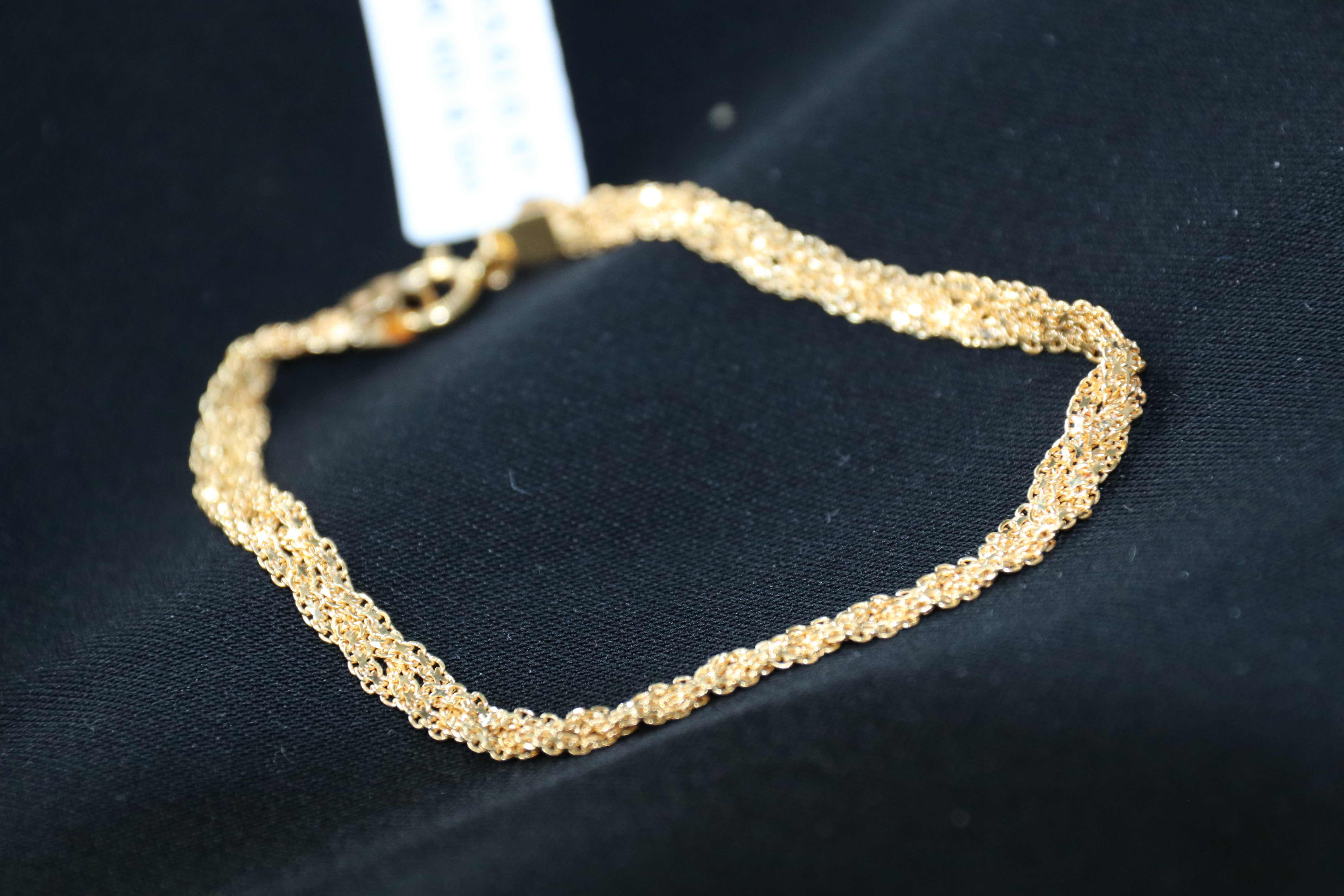 Solid Gold "" Bracelet – Premium Finish | 21K Fine Gold Jewelry
