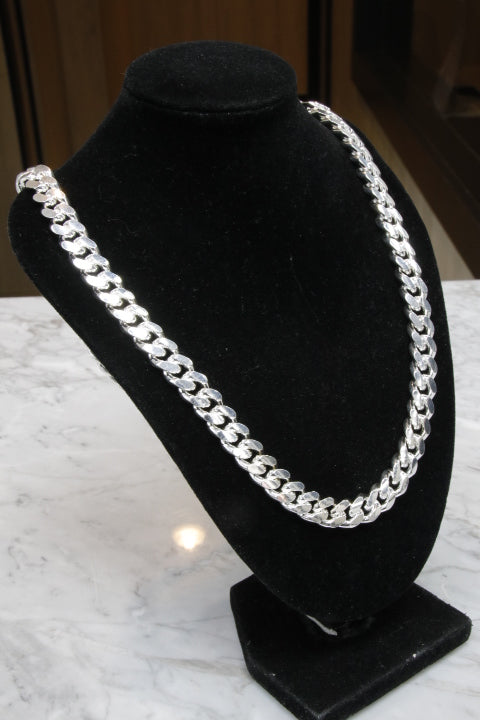 925 Sterling Silver Chain Necklace – 128.73 Gram - Premium Italian Silver